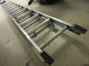 lot 838 image: WERNER 24 ALUMINUM EXTENSION LADDER