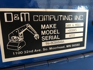 lot 10 image: CNC Milling Machine