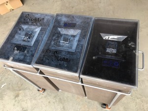 lot 51 image: Commercial Kitchen Ingredient Bin Cart