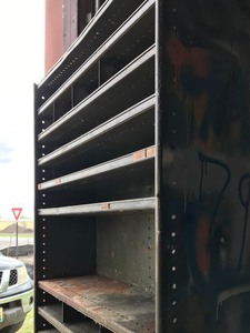 lot 46 image: 7 Metal ShelfCabinet