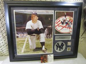 Framed Signed Mickey Mantle The Mi...