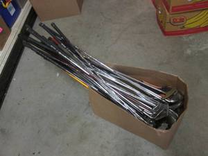 Large Lot of Assorted Golf Clubs Ap...