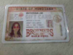 $25 Brothers Bar & Grill Gift Card ...