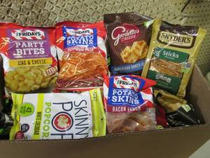 Box Full of Assorted Bag Chips and ...