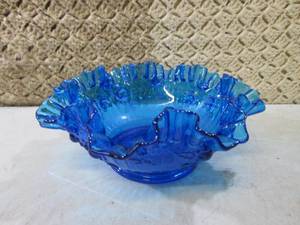 Fenton Blue Art Glass Bowl  FS...