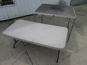 2 Small Folding Tables  BR1 ...