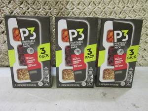 3 Boxes of P3 Portable Protein Snac...
