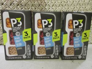 3 Boxes of P3 Portable Protein Snac...