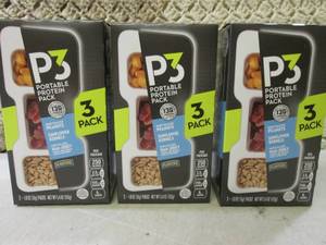 3 Boxes of P3 Portable Protein Snac...