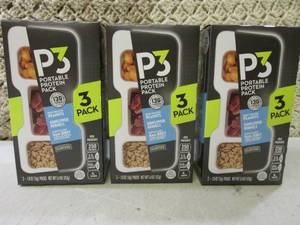 3 Boxes of P3 Portable Protein Snac...