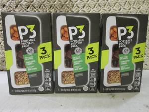 3 Boxes of P3 Portable Protein Snac...