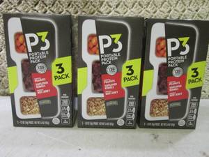 3 Boxes of P3 Portable Protein Snac...