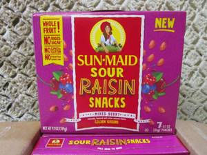 Sun-Maid Sour Raisin Snacks Mixed B...