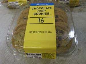 3 Containers of Chocolate Chip Cook...