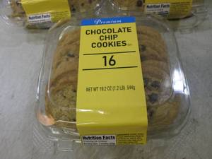 3 Containers of Chocolate Chip Cook...