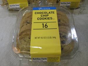 3 Containers of Chocolate Chip Cook...