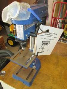 lot 1 image: 5 Speed 12 Drill Press WSet of G...
