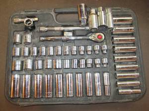 lot 24 image: Full Socket Set In Case No Cover ...