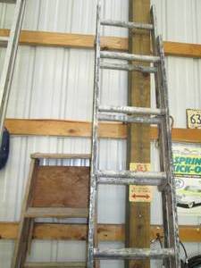 lot 49 image: 8 Aluminum Ladder & 6 Wood Step L...