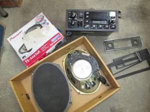 lot 52 image: Car Stereo With Tape Deck & Speaker...