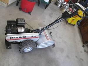 lot 68 image: Craftsman 4HP 14 Garden Tiller...