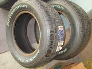 lot 69 image: (2) New BF Goodrich P24550R14 Tir...