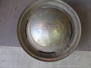 lot 72 image: Antique Chevrolet Tire  Rim See Ph...