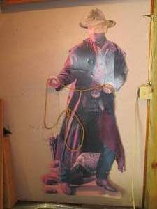 lot 74 image: Vintage Cardboard Marlboro Man With...
