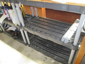 lot 99 image: (2) Plastic Rubbermaid Sections Wit...