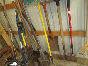 lot 108 image: Enormous Lot of Garden Tools See P...