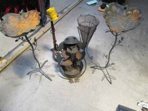 lot 111 image: Frog, Lillypad Stands and other Yar...