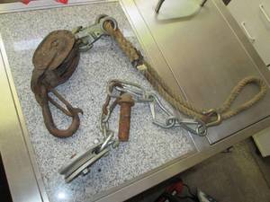 lot 144 image: Vintage Pullys...