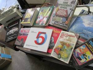 lot 145 image: Lot of Books & Electric Portable Va...