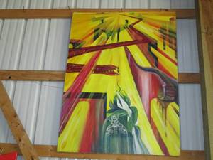 lot 153 image: Large Art Piece (Aprox 2 X 3)...