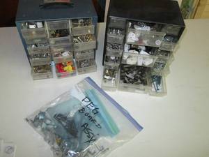 lot 184 image: (2) Compartment Boxes Full of Misc....