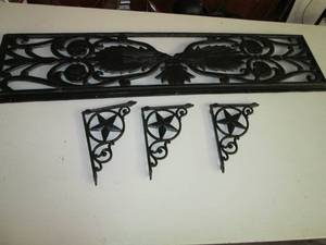 lot 197 image: Decorative Metal Wall Hanging & Ext...