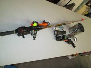 lot 198 image: Fishing Rods & Flashlights and Othe...