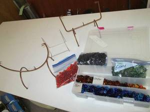 lot 206 image: Glass Blobs, Container Full, and (3...