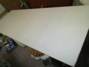 lot 212 image: Foldable Wood Handmade Table 8 X 2...