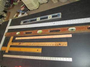 lot 214 image: Levels, Rulers, and Other Hand Tool...