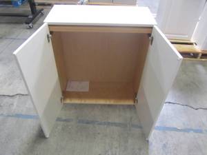 lot 205 image: Hampton Bay Cambridge Assembled 27x12.5x30 in. All Plywood Wall Cabinet in White CM2730W-WH