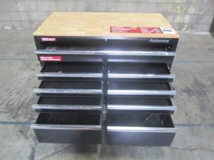 lot 211 image: Husky 46 in. 9-Drawer Workbench in Black HOTC4609B13M