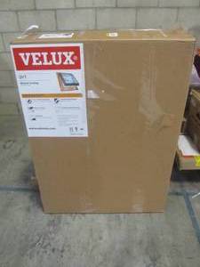 lot 218 image: Velux 22-12 in. x 30-12 in. Fresh Air Venting Curb-Mount Skylight with Tempered Low-E3 Glass 240QVT 2230 2075T