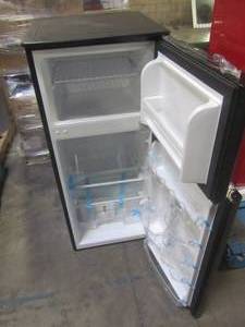 lot 301 image: Magic Chef 4.5 cu. ft. Double Door Mini Fridge in Black HMDR450BE