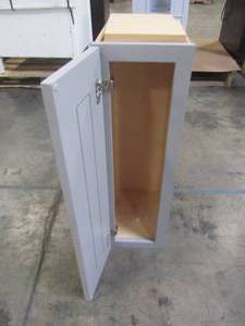 lot 310 image: Hampton Bay Designer Series Melvern Assembled 9x30x12 in. Wall Kitchen Cabinet in Heron Gray W930-MLGR