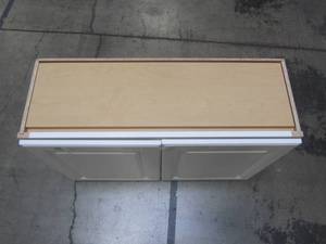 lot 312 image: Hampton Bay Assembled 36x23.5x12 in. Wall Bridge Kitchen Cabinet in Satin White KW3624-SW