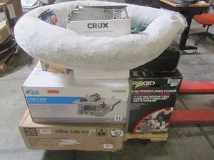 lot 229 image: WHOLESALE MIXED PALLET OF SHOP EQUIPMENT AND HOUSEWARES