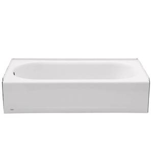 lot 98 image: American Standard Princeton 5 ft. Left Hand Drain Bathtub in White, 2390.202.020 - 60 x 30 x 14 14