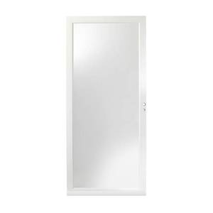 lot 624 image: Andersen 36 in. x 80 in. 3000 Series White Right-Hand Fullview Easy Install Aluminum Storm Door, H3FER36WH.