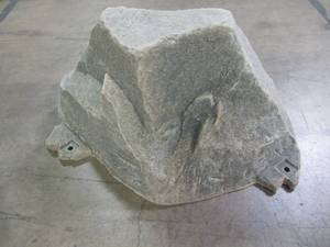 lot 814 image: Dekorra 24 in. L x 12 in. W x 13 in. H Small Plastic Rock Cover in Gray 105-FS